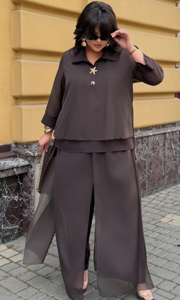 Костюм жіночий брючний, молодіжний, літній, (р. 48-62)